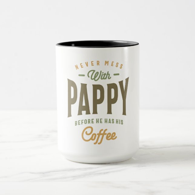 Pappy's Coffee Power! Dad and Grandpa Mug (Center)