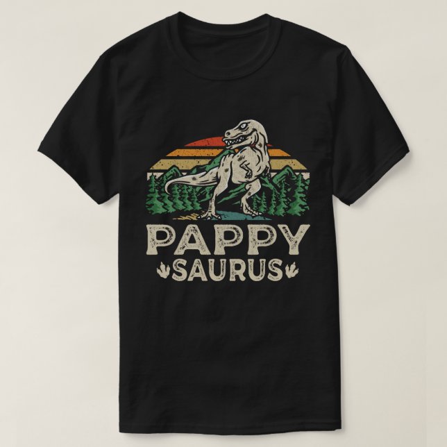 Pappysaurus Dinosaur Grandpa Saurus Father's Day T-Shirt (Design Front)