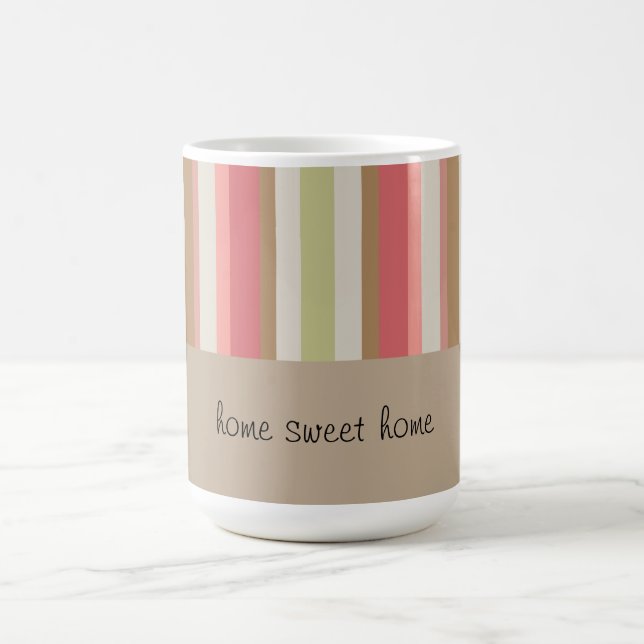 Paprika Stripes Pattern Coffee Mug (Center)