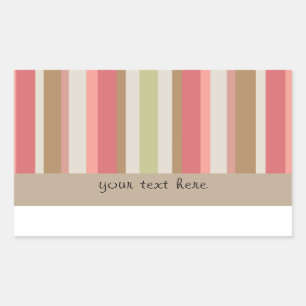 Paprika Stripes Pattern Sticker