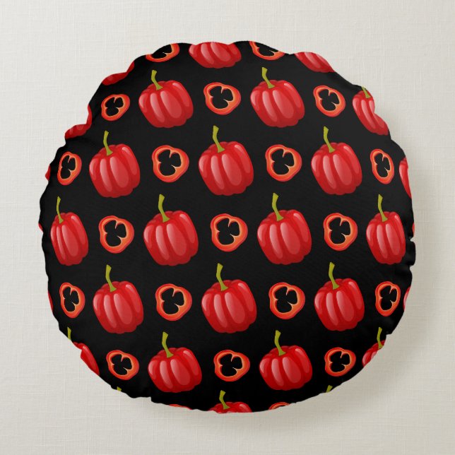 Paprikos Round Pillow (Front)