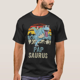 Papsaurus T Rex Dinosaur Pop Saurus Family T-Shirt