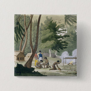 Papu tribe on the Isle of Rawak, plate 20 from 'Le 2 Inch Square Button