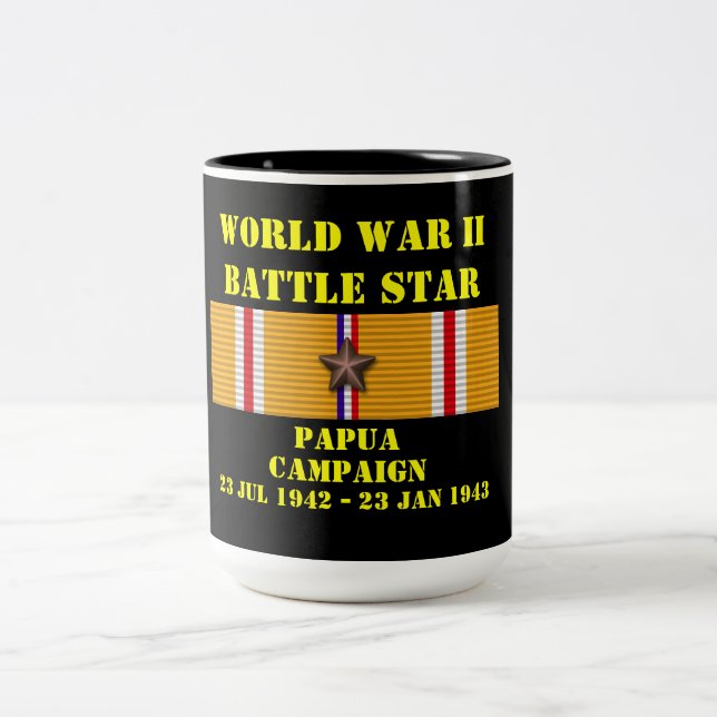 Papua Campaign Two-Tone Coffee Mug (Center)