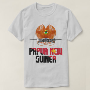Papua New Guinea Flag and Coat Of Arms Patriotic T-Shirt