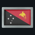 Papua New Guinea Flag Belt Buckle<br><div class="desc">Patriotic flag of Papua New Guinea.</div>