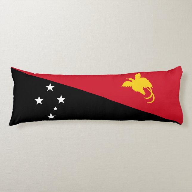 Papua New Guinea Flag Body Pillow (Front)