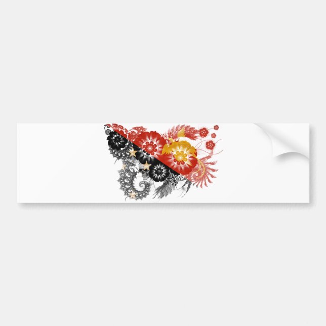Papua new Guinea Flag Bumper Sticker (Front)