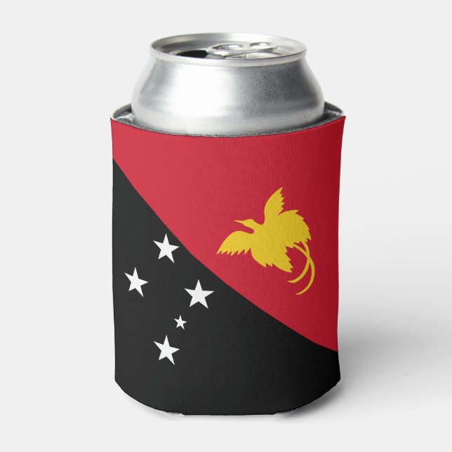 Papua New Guinea Flag Can Cooler (Can Front)