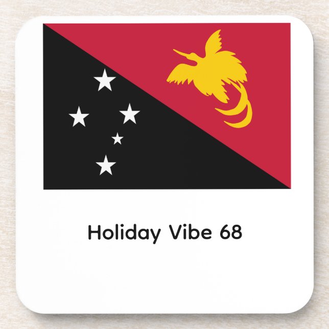 Papua New Guinea flag  Coaster (Front)