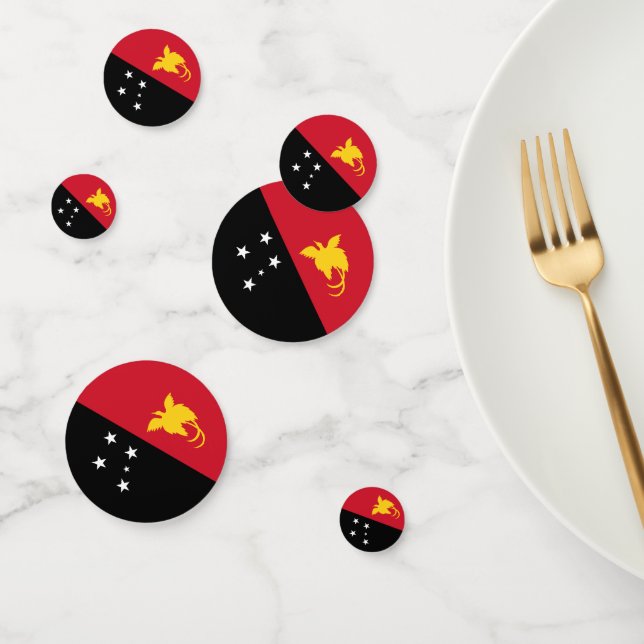 Papua New Guinea flag Confetti (Group)