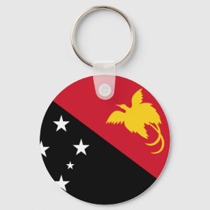 Papua New Guinea Flag Keychain