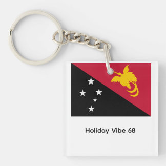 Papua New Guinea flag Keychain