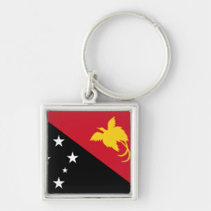 Papua New Guinea Flag Keychain