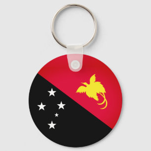 Papua New Guinea Flag Keychain