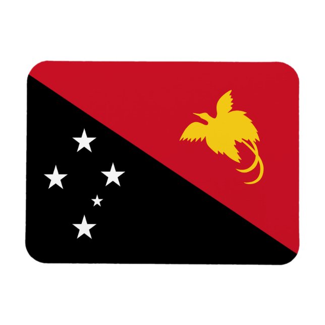Papua New Guinea Flag Magnet (Horizontal)