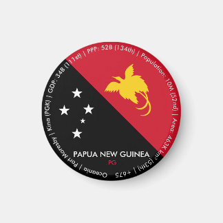 Papua New Guinea Flag Magnet
