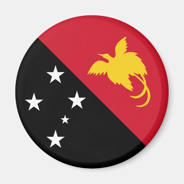 Papua New Guinea Flag Magnet (Front)