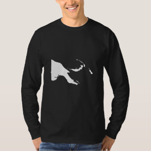 Papua New Guinea Flag Map  Papua New Guinea T-Shirt