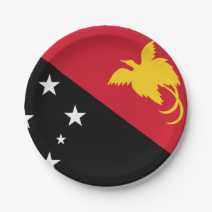 Papua New Guinea Flag Paper Plate