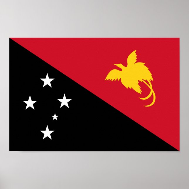 Papua New Guinea Flag Poster (Front)