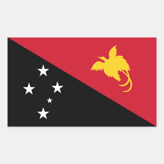 Papua New Guinea Flag Sticker (Front)