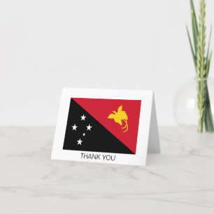 Papua New Guinea Flag Thank You Card
