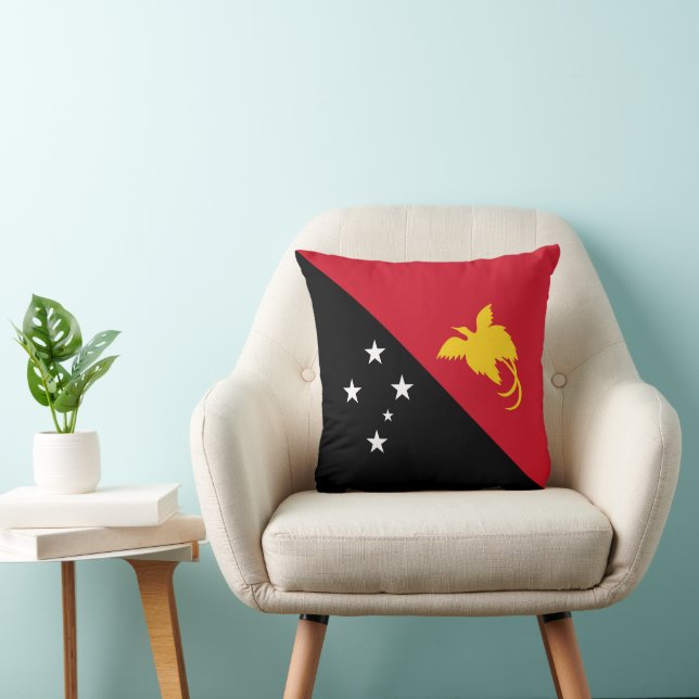 Papua New Guinea flag Throw Pillow (Chair)