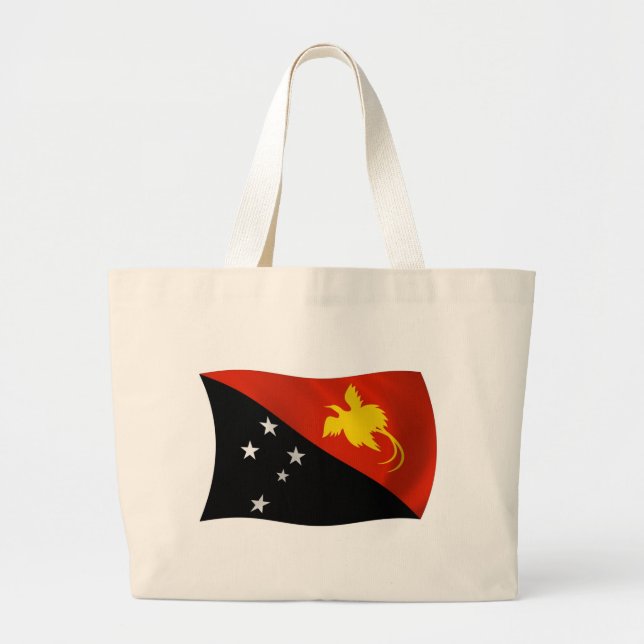 Papua New Guinea Flag Tote Bag (Front)