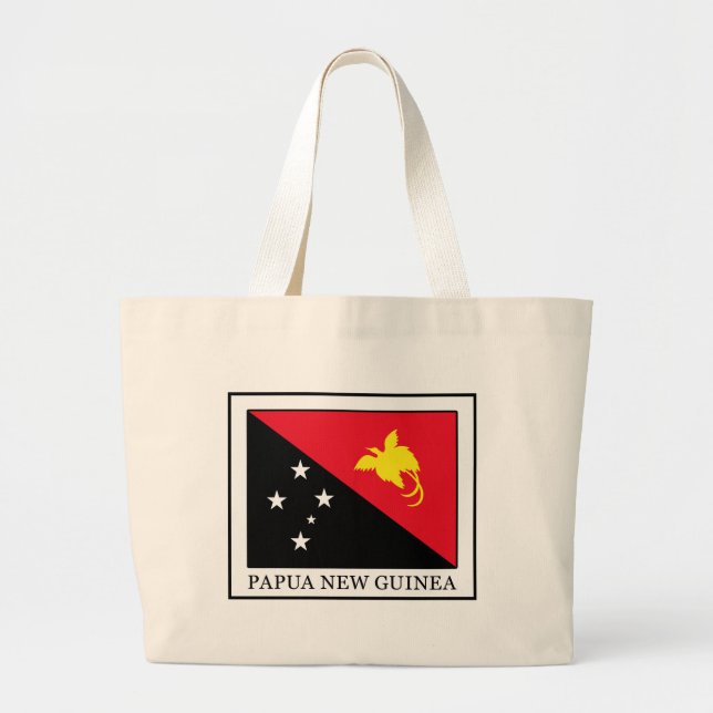 Papua New Guinea Large Tote Bag (Front)