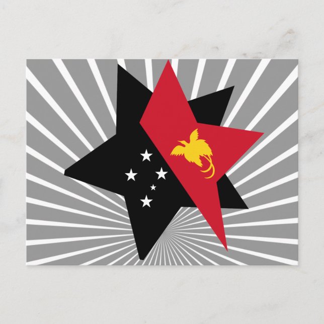 Papua+New+Guinea Star Postcard (Front)