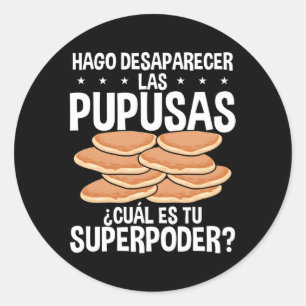 Papusa Maker Salvadorian Food Pupusas El Salvador Classic Round Sticker