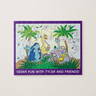 Pâque pour enfants Dinosaur Seder Puzzle pour enfa