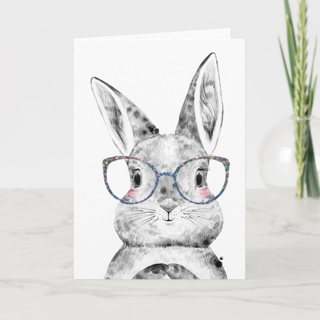 Pâques, Carte Bunny, Carte Bunny, Merci (Devant)