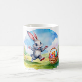 Pâques Lapin et Oeufs Panier, Mug Cadeau
