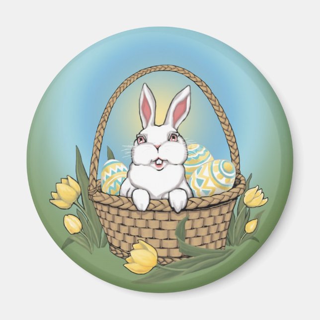 Pâques Magnets Lapin de Pâques Art Frigidaire Magn (Devant)