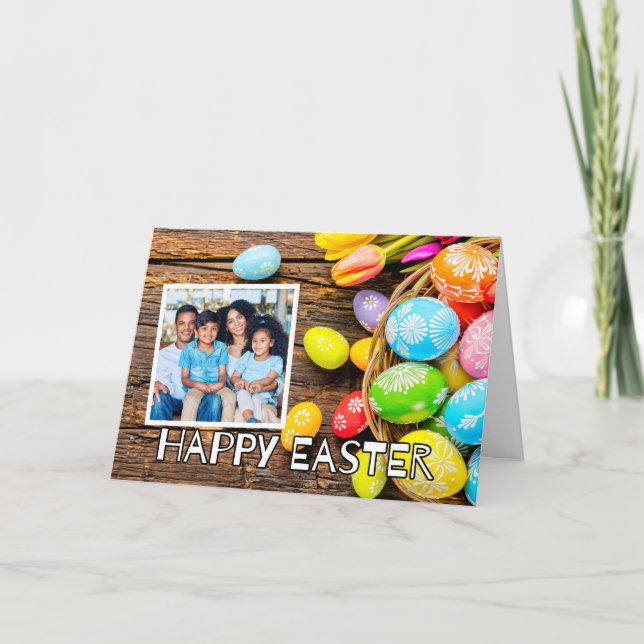 Pâques personnalisées Panier Photos Modèle (Devant)