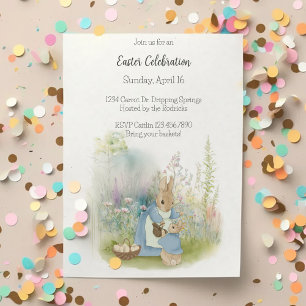 Pâques Peter Rabbit Invitation
