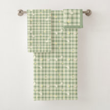 Pâques Rabbit Poulet Vert Plaid Motif