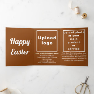 Pâques Vacances Affaires Brown Triple Carte Vacanc