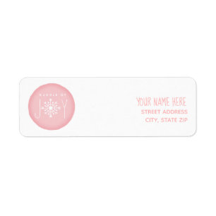 Paquet de baby shower d'hiver de rose de joie