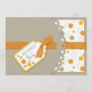 Paquet de carte d'invitation de baby shower de