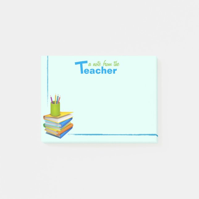 Paquet de note de post-it d'un professeur (Devant)