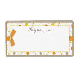 Paquet d'étiquette de nom de joie