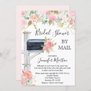 Par Courrier Invitation de la douche nuptiale