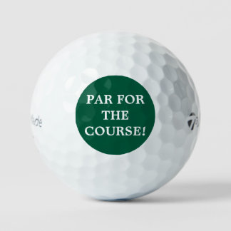 par for the course  golf balls