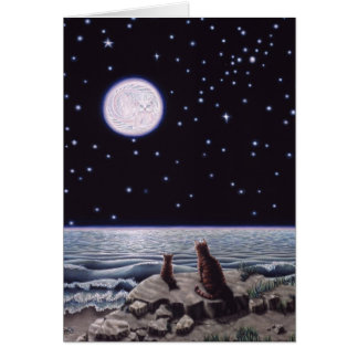 Par la lumière de la lune de poissons de chat