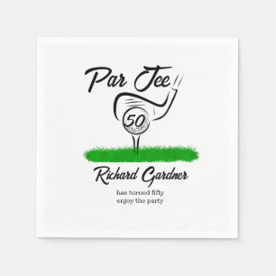 Par Off for an UnForeGettable 50th Birthday Party Napkin