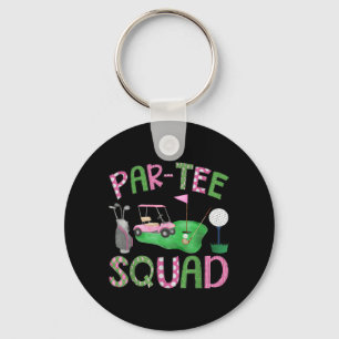 Par- Squad Golf Lover Birthday Girl Family Keychain