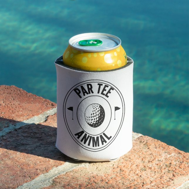 Par-Tee Animal funny golfing Dad Gift Golf  Can Cooler (In Situ Pool)